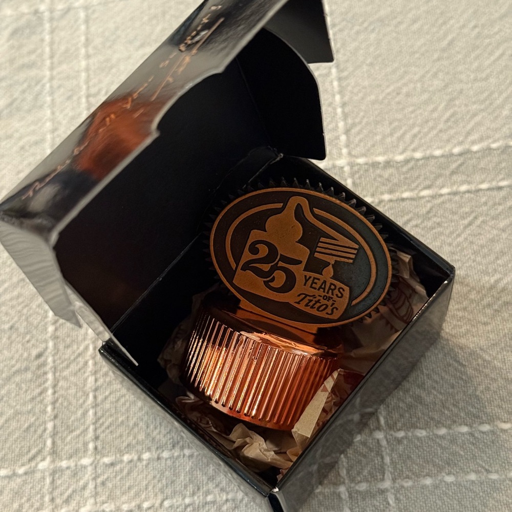 Tito's 25 Years Copper Bottle Topper